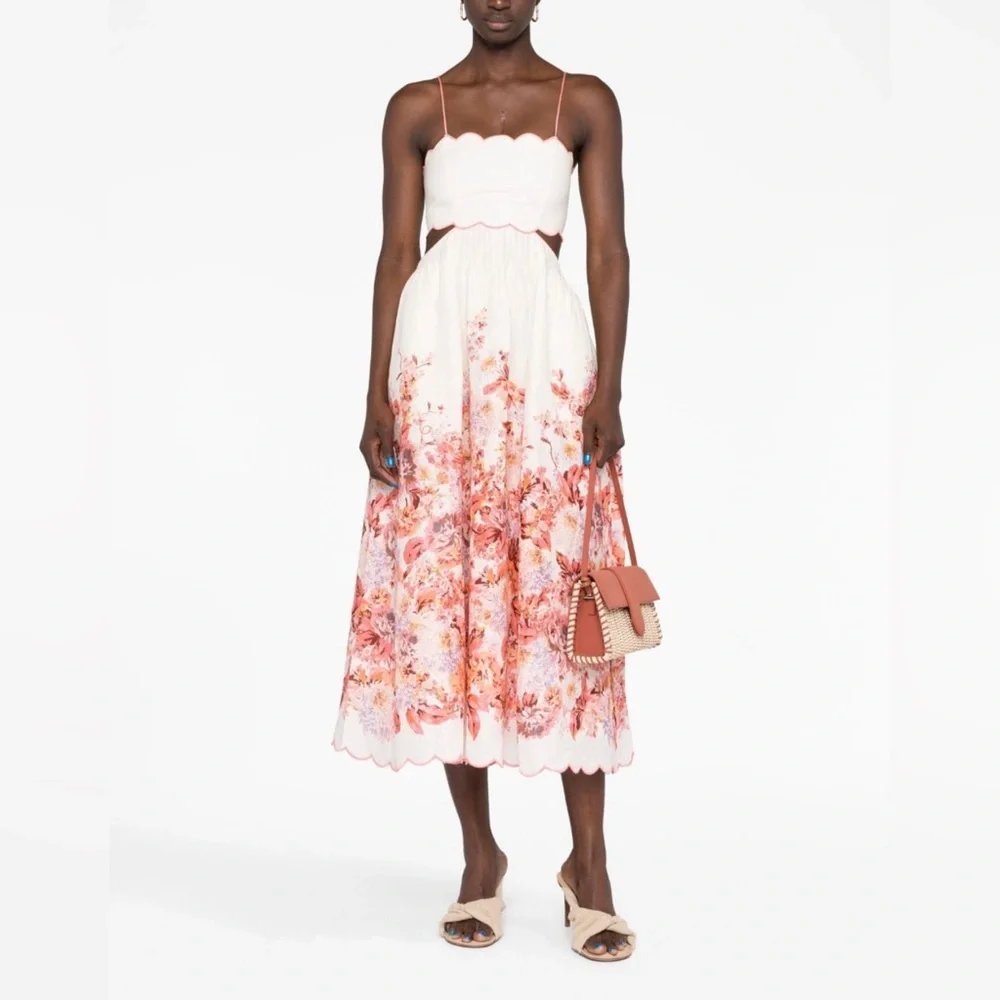 SOLD Zimmermann Devi Midi Linen Dress - size 0 | XS-S - Picture 4 of 15